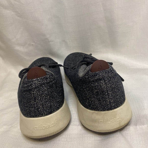 Allbirds Mens Wool Runner Mizzle Running Shoes Black Low Top Lace Up 12m - Picture 7 of 9